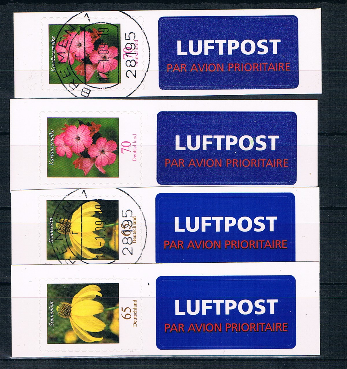 Luftpostaufkleber 2009 - Flugpost - PHILAFORUM.COM Briefmarkenforum