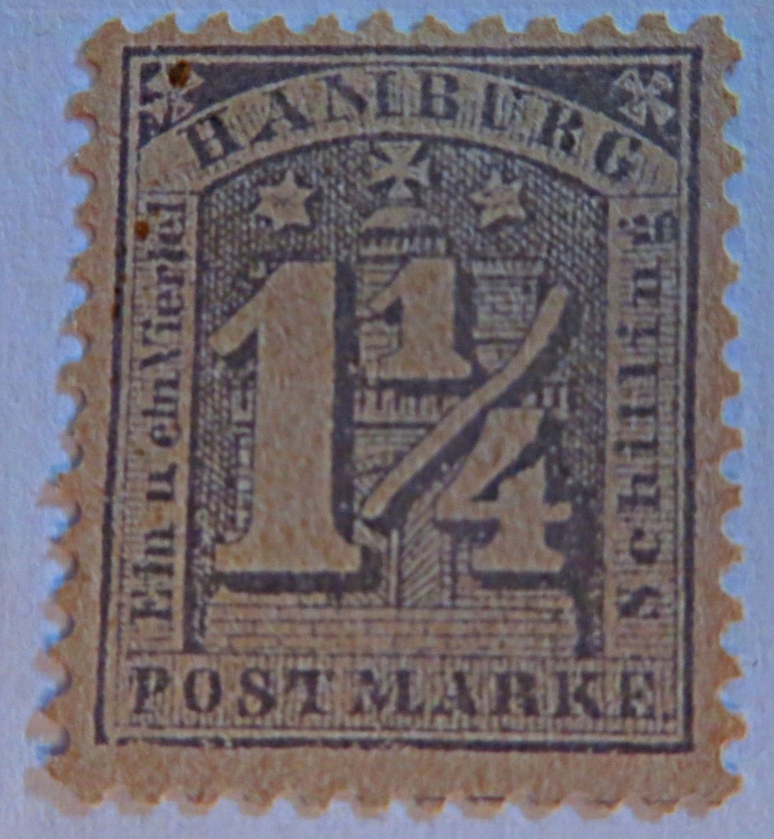 Hamburg Postmarke 2 1/2 Schilling - echt oder Nachdruck ...